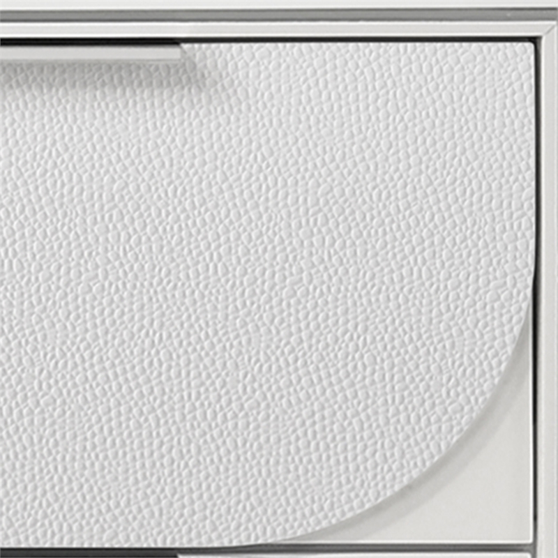 ACME Tarian Wood Eastern King Bed with Storage & LED in White/Pearl White