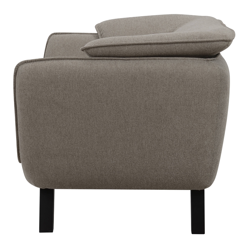 ACME Furniture Nayeli Upholstered Fabric Accent Chair with Wood Frame in Brown