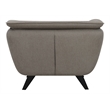 ACME Furniture Nayeli Upholstered Fabric Accent Chair with Wood Frame in Brown