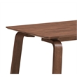 ACME Furniture Ginny Rectangular Solid Wood Dining Table in Walnut