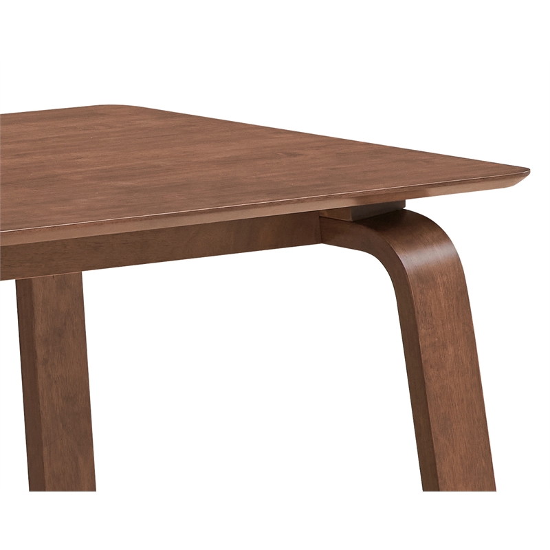ACME Furniture Ginny Rectangular Solid Wood Dining Table in Walnut
