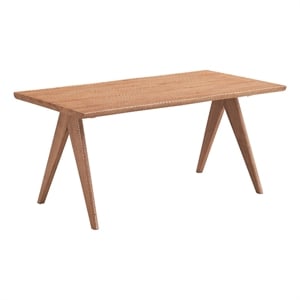 ACME Furniture Velentina Rectangular Rubberwood Dining Table in Natural