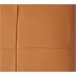 ACME Zusa Leather Upholstered Tufted Accent Chair and Ottoman in Tan