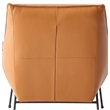 ACME Furniture Jabel Upholstered Leather Accent Chair and Ottoman in Tan