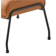 ACME Furniture Jabel Upholstered Leather Accent Chair and Ottoman in Tan