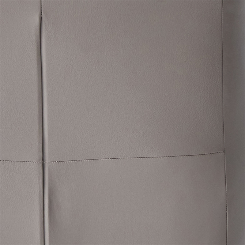 ACME Furniture Jabel Upholstered Leather Accent Chair and Ottoman in Khaki