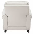 ACME Elvin Fabric Upholstered and Wooden Frame Rocking Chair in Beige