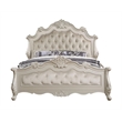 ACME Bently Transitional Button Tufted Wooden Frame Bed in Champagne Gold