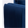 ACME Wenona Contemporary Velvet Upholstered Wood Frame Chair in Blue