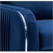 ACME Wenona Velvet Upholstered Wood Frame Contemporary Sofa in Blue