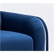ACME Wenona Velvet Upholstered Wood Frame Contemporary Sofa in Blue