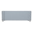 ACME Saree Chenille Upholstered Sofa in Light Teal and White