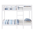 ACME Esin Transitional Pine Wood Teenager Twin Bunk Bed in White