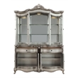 ACME Ariadne Transitional Wood Hutch & Buffet in Antique Platinum Silver