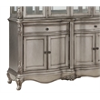 ACME Ariadne Transitional Wood Hutch & Buffet in Antique Platinum Silver