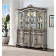 ACME Ariadne Transitional Wood Hutch & Buffet in Antique Platinum Silver