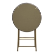 ACME Nilsa Transitional Aluminum/Tempered Glass Wine Cabinet in Bronze