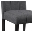 ACME Kusa 5-Piece Wood Dining Set with Engineering Stone Top in Gray and Black