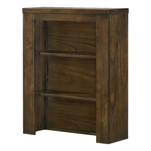 acme merrilee ii contemporary solid wood side pier with 2 shelves in oak