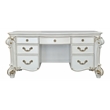 ACME Vendome Transitional Wood Vanity Desk in Beige and Antique Pearl