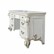 ACME Vendome Transitional Wood Vanity Desk in Beige and Antique Pearl
