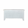 ACME Vendome Transitional Wood Vanity Desk in Beige and Antique Pearl
