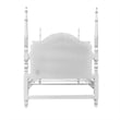 ACME Flora Contemporary Wooden Full Bed with Poster in White