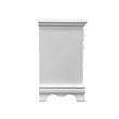 ACME Flora Contemporary Wooden Nightstand with 2 Drawers in White