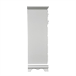 ACME Flora Contemporary Wood Rectangular Chest with 5 Drawers in White
