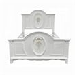 ACME Flora Contemporary Wooden Full Bed with 2 Drawers in White