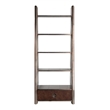 ACME Brancaster Top Grain Leather/Wooden Bookcase in Morocco Brown