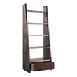 ACME Brancaster Top Grain Leather/Wooden Bookcase in Morocco Brown