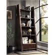 ACME Brancaster Top Grain Leather/Wooden Bookcase in Morocco Brown