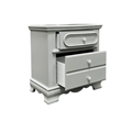 ACME Flora Transitional Wooden Nightstand with 2 Drawers in Gray