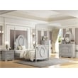 ACME Flora Transitional Wooden Mirror with Jewelry Drawers in Gray