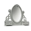 ACME Flora Transitional Wooden Mirror with Jewelry Drawers in Gray