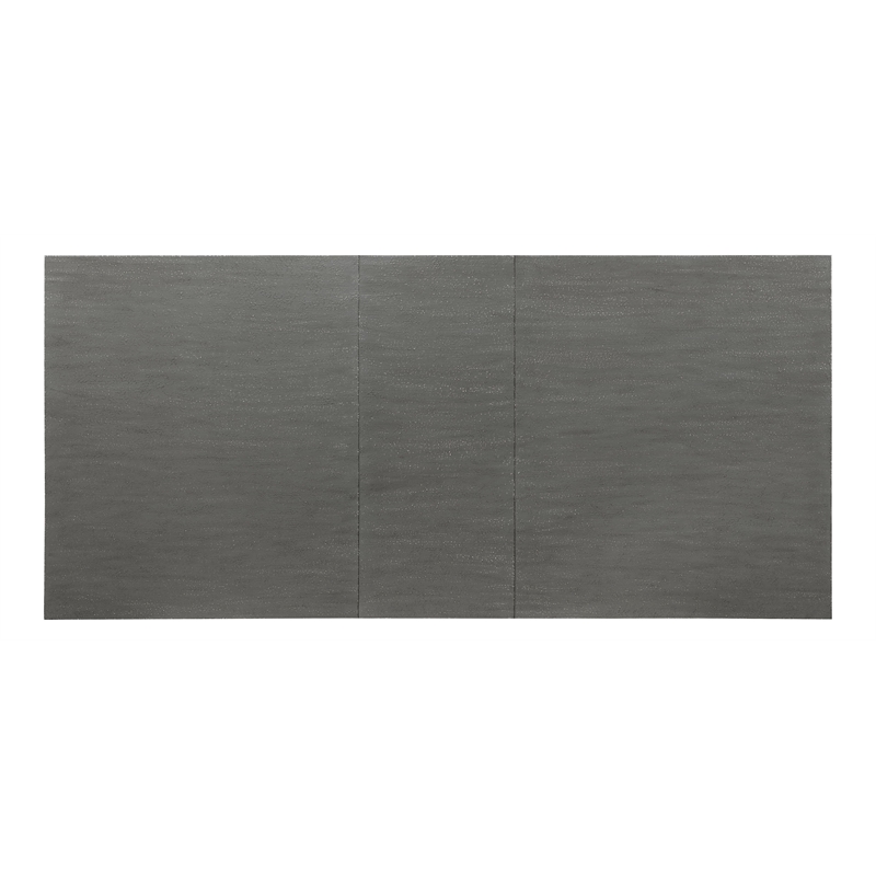 ACME Katia Wooden Dining Table with Leaf in Gray and Weathered White