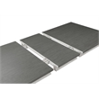 ACME Katia Wooden Dining Table with Leaf in Gray and Weathered White