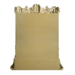 ACME Desiderius Wood 2-Doors Curio in Antique Gold and Hand Paint Brown
