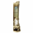 ACME Desiderius Wood 2-Doors Curio in Antique Gold and Hand Paint Brown