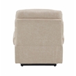ACME Nairi Faux Leather Power Recliner with Cupholders in Light Gray