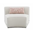 ACME Sahara Fabric Upholstered Sectional Sofa with 3 Pillows in Beige