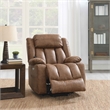 ACME Omarion Faux Leather Power Recliner with Lift/Heating and Massage in Brown