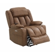 ACME Omarion Faux Leather Power Recliner with Lift/Heating and Massage in Brown