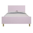 ACME Gaines Contemporary Wood/Metal Full Bed in Pink High Gloss