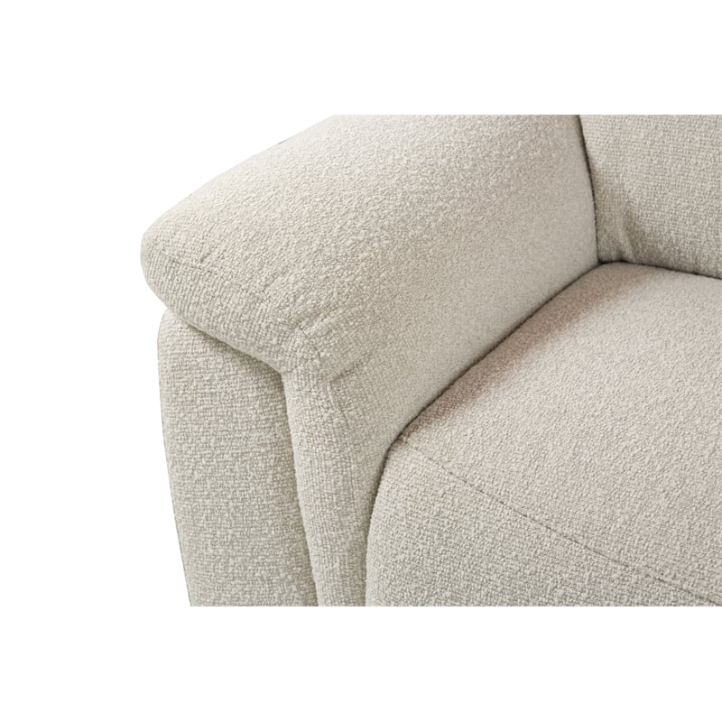 ACME Dayana Boucle Fabric Upholstered Power Motion Sectional Sofa in Beige