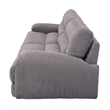 ACME Cadenza Corduroy Fabric Upholstered Rolled Armrests Sofa in Gray