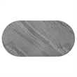 ACME Yukino Contemporary Wood/Metal Coffee Table in Gray High Gloss and Chrome