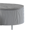 ACME Yukino Contemporary Wood/Metal Coffee Table in Gray High Gloss and Chrome