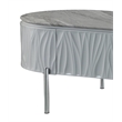 ACME Yukino Contemporary Wood/Metal Coffee Table in Gray High Gloss and Chrome